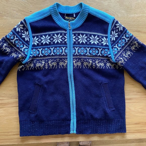 Mens Medium Geiger by Tyrol Austrian zip sweater - Picture 1 of 8